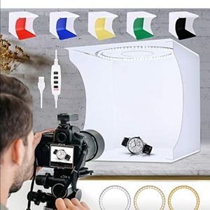 Photo studio LED light box foldable